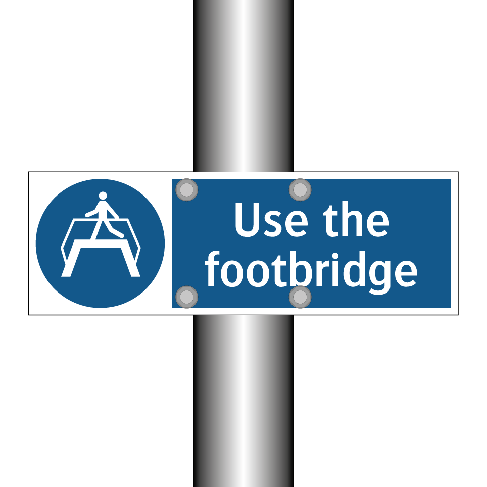 Use the footbridge