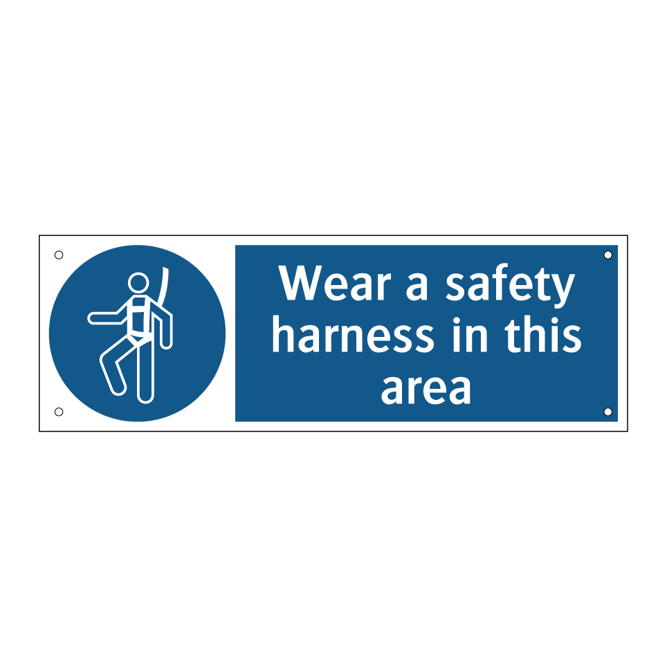 Wear a safety harness in this area