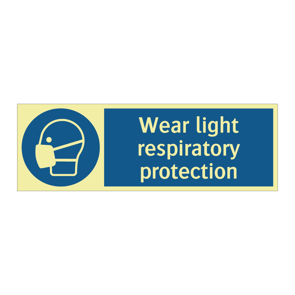 Wear light respiratory protection