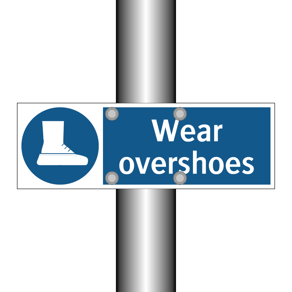 Wear overshoes