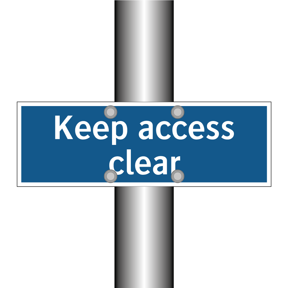 Keep access clear