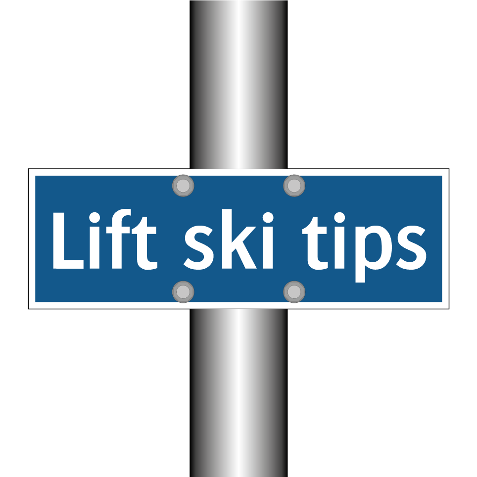 Lift ski tips