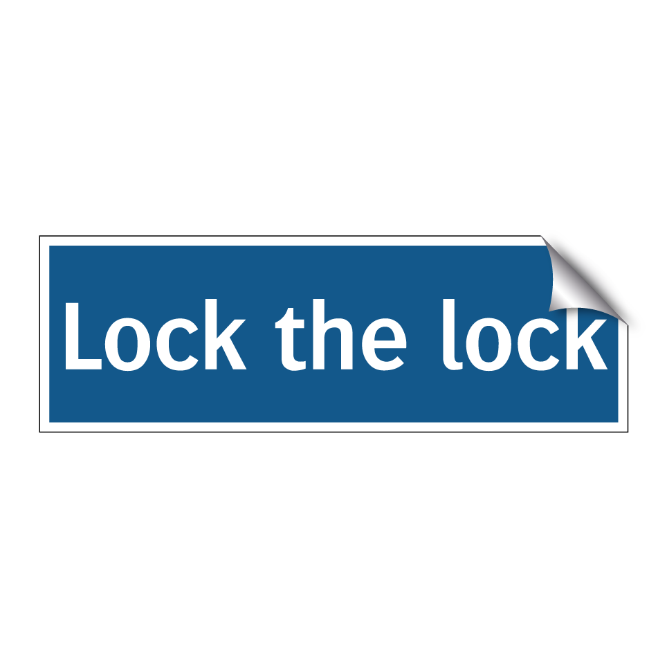 Lock the lock