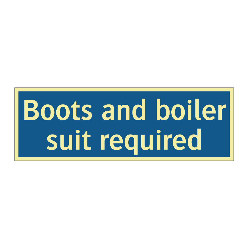 Boots and boiler suit required