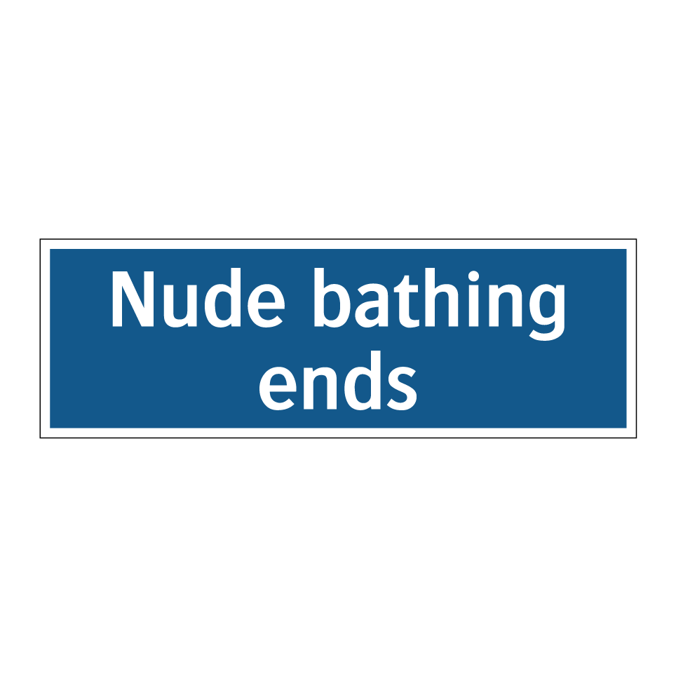 Nude bathing ends