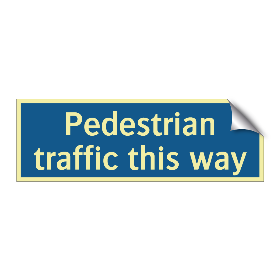 Pedestrian traffic this way