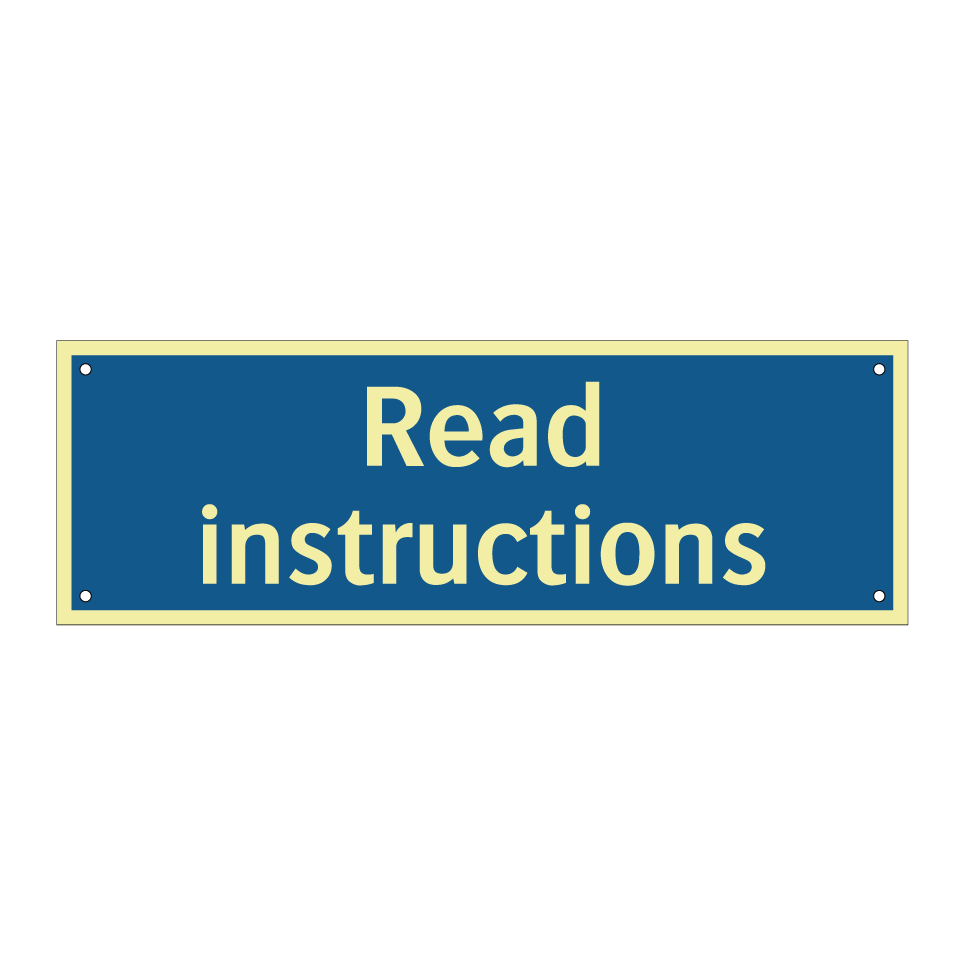 Read instructions