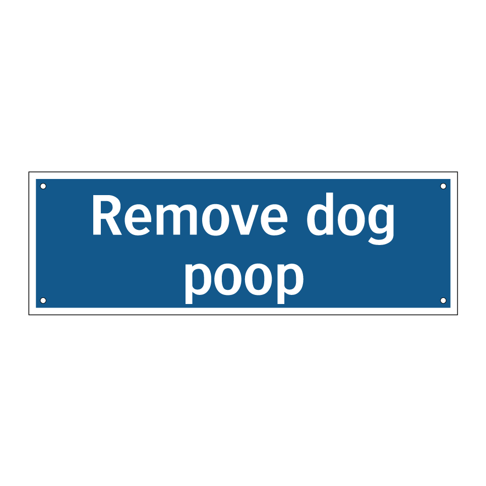 Remove dog poop