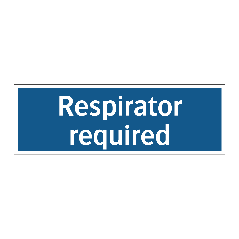Respirator required