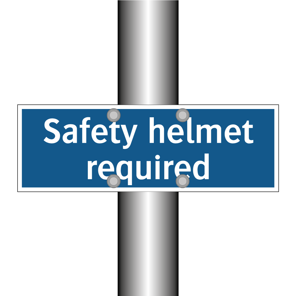 Safety helmet required