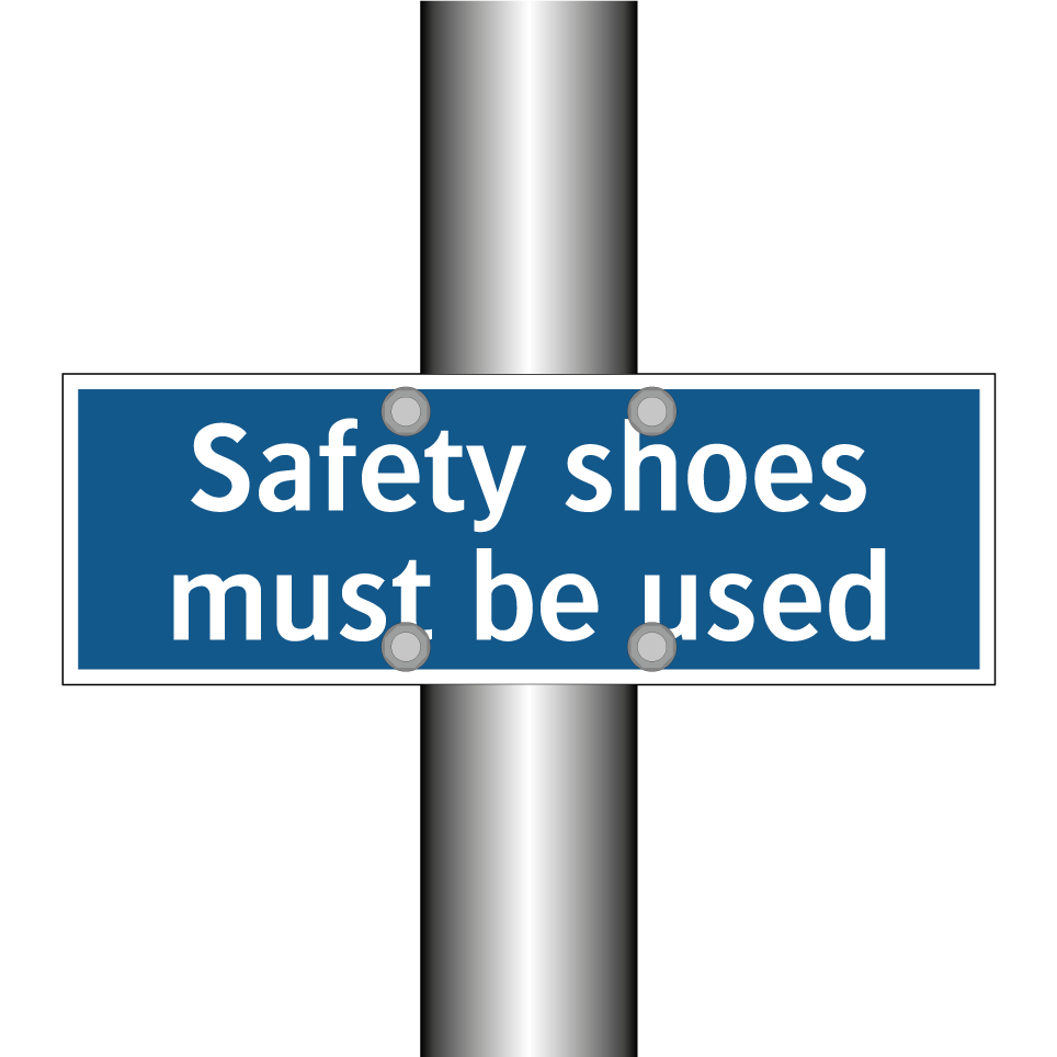 Safety shoes must be used