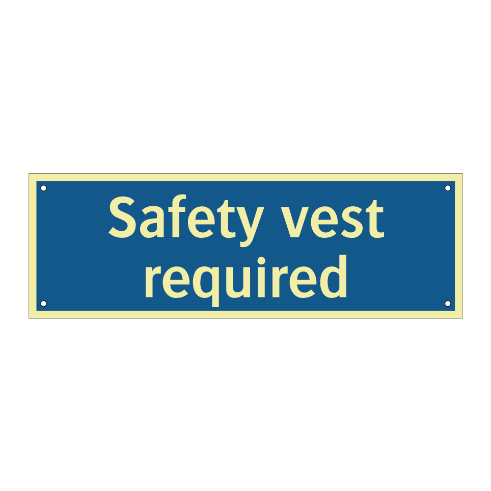 Safety vest required