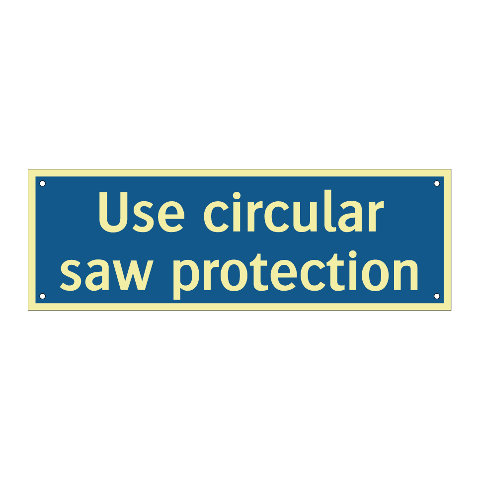 Use circular saw protection