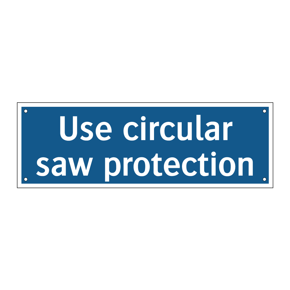 Use circular saw protection