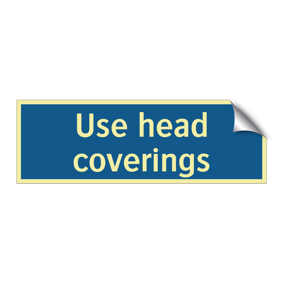 Use head coverings