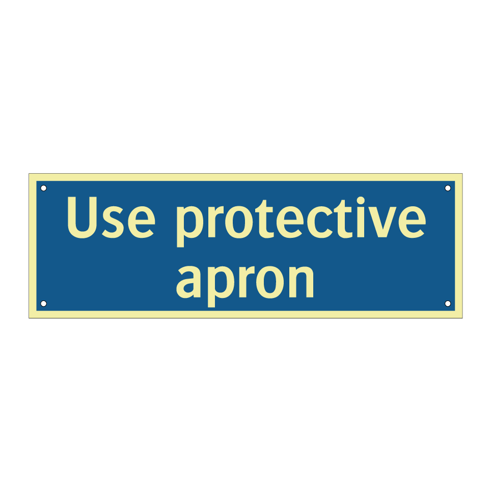 Use protective apron