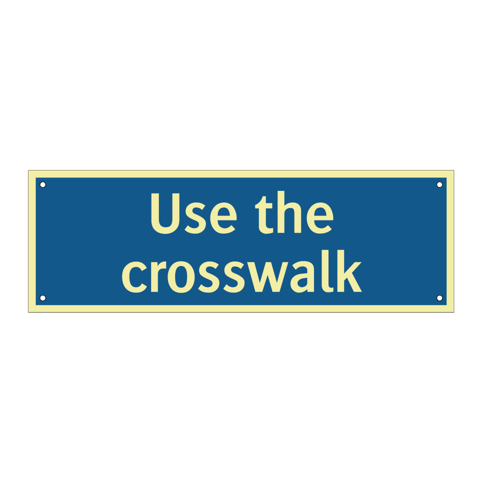 Use the crosswalk