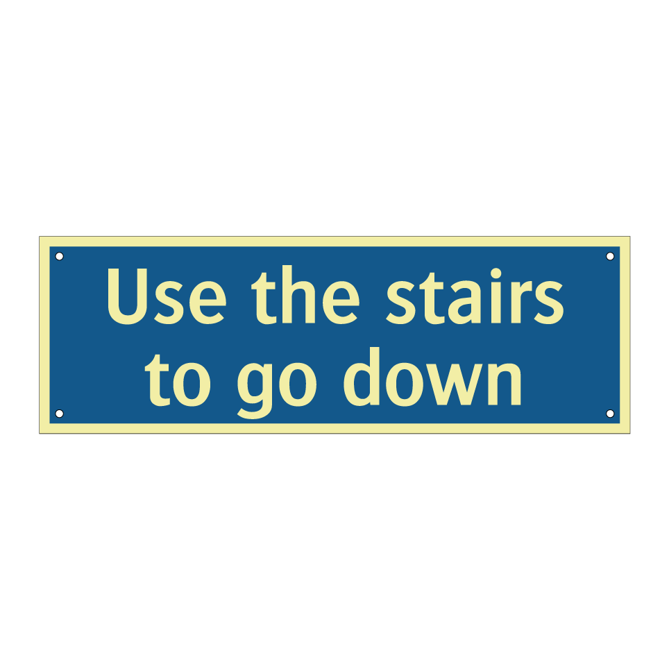 Use the stairs to go down