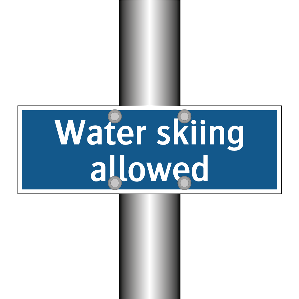 Water skiing allowed