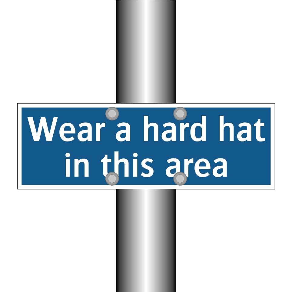 Wear a hard hat in this area