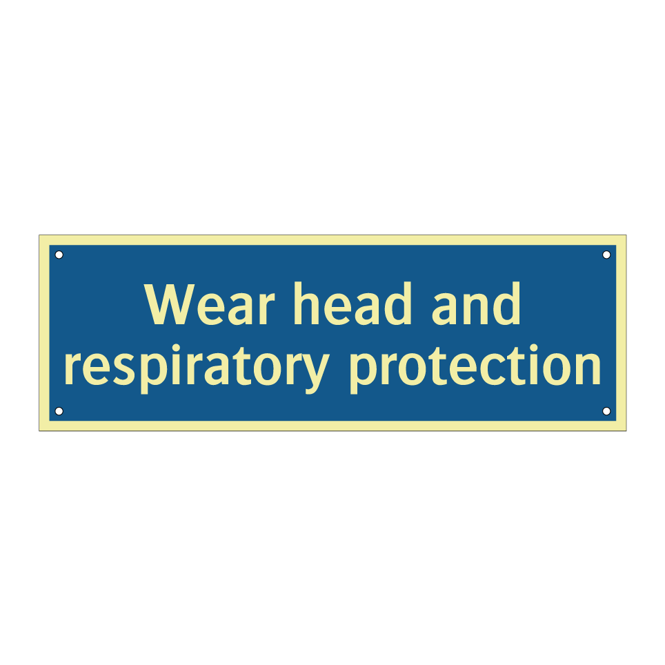 Wear head and respiratory protection