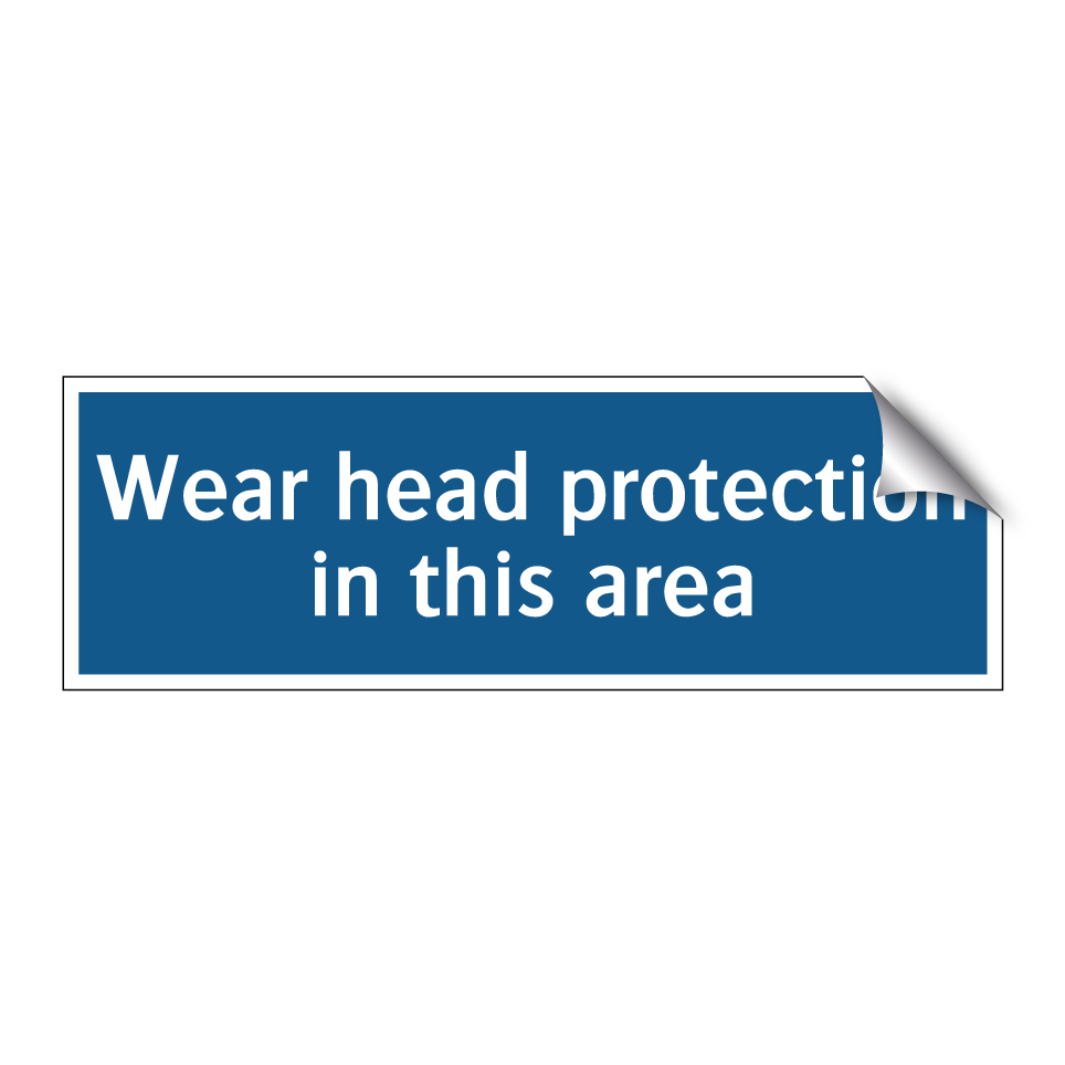 Wear head protection in this area