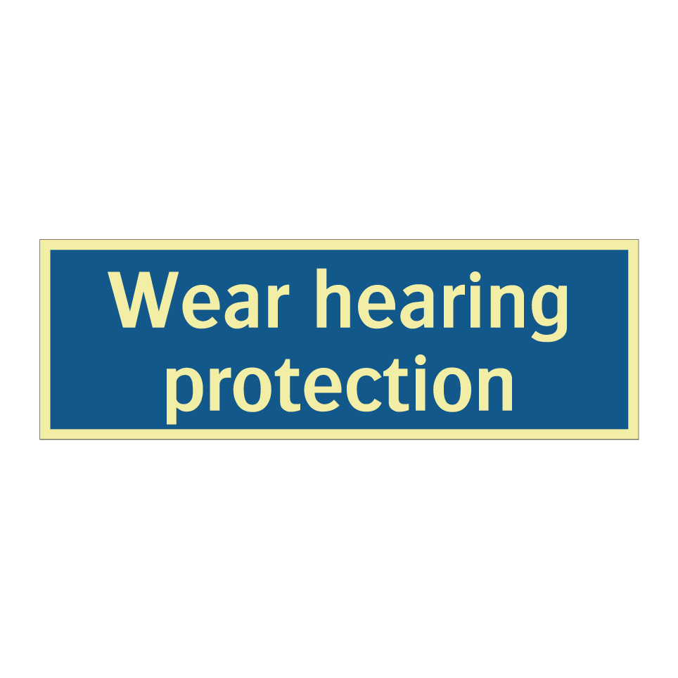 Wear hearing protection