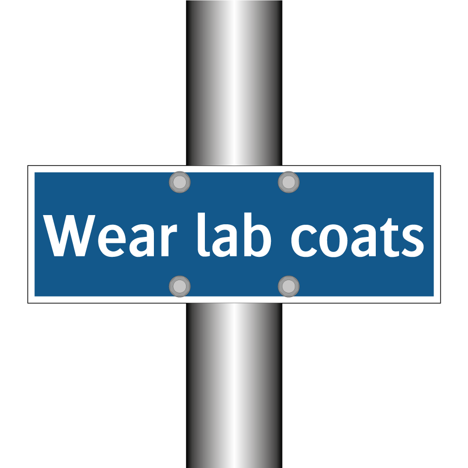 Wear lab coats