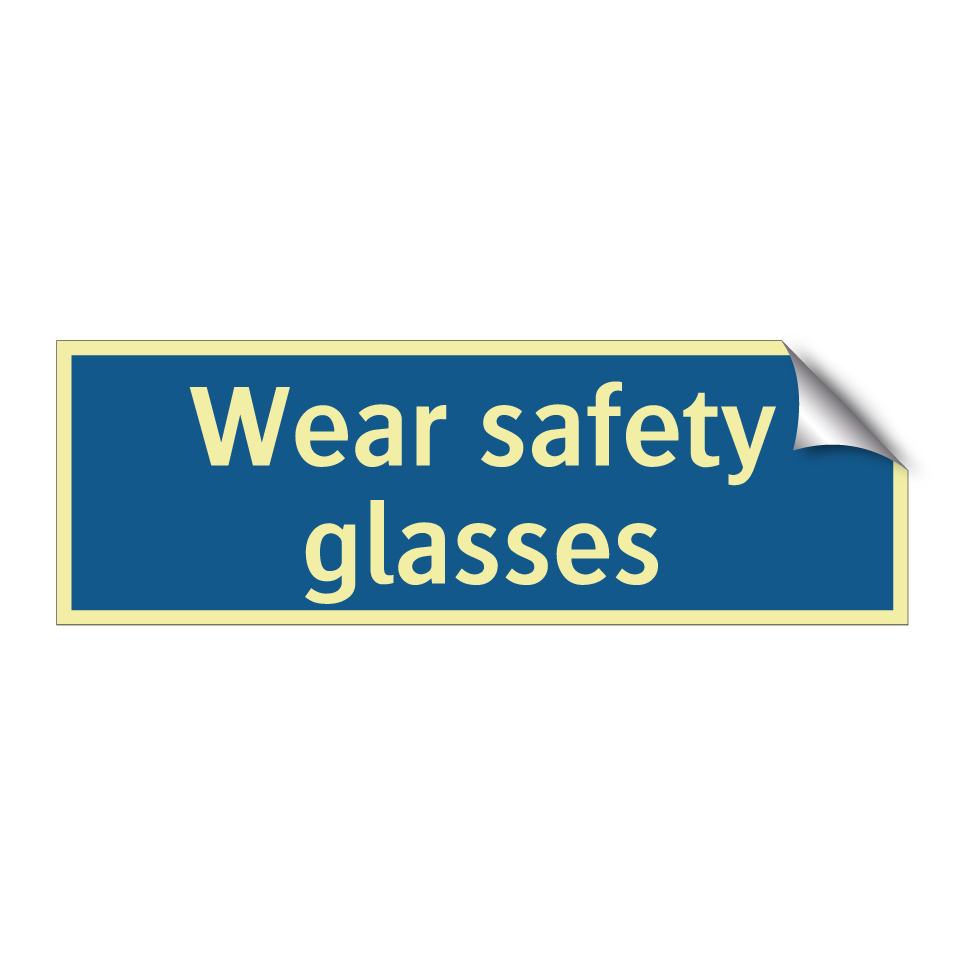 Wear safety glasses