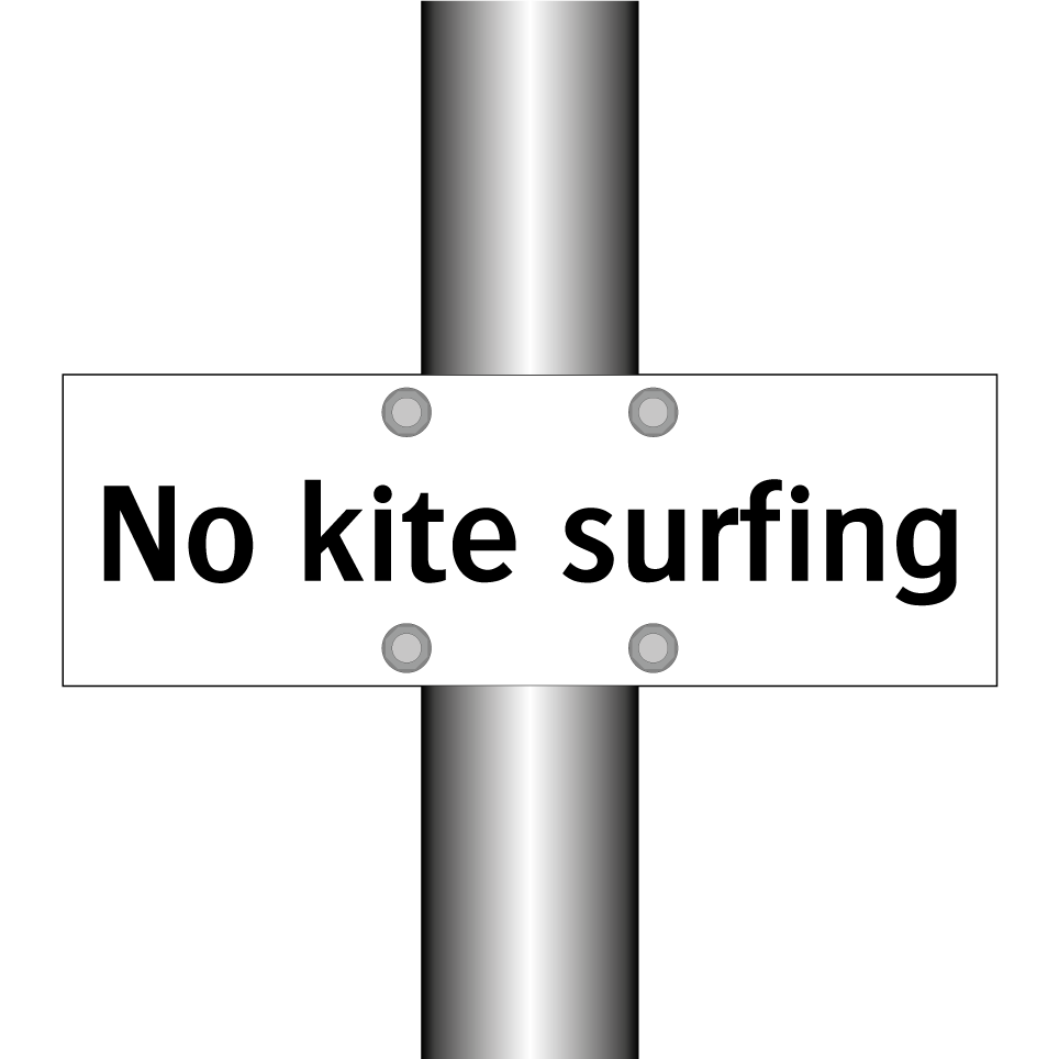 No kite surfing