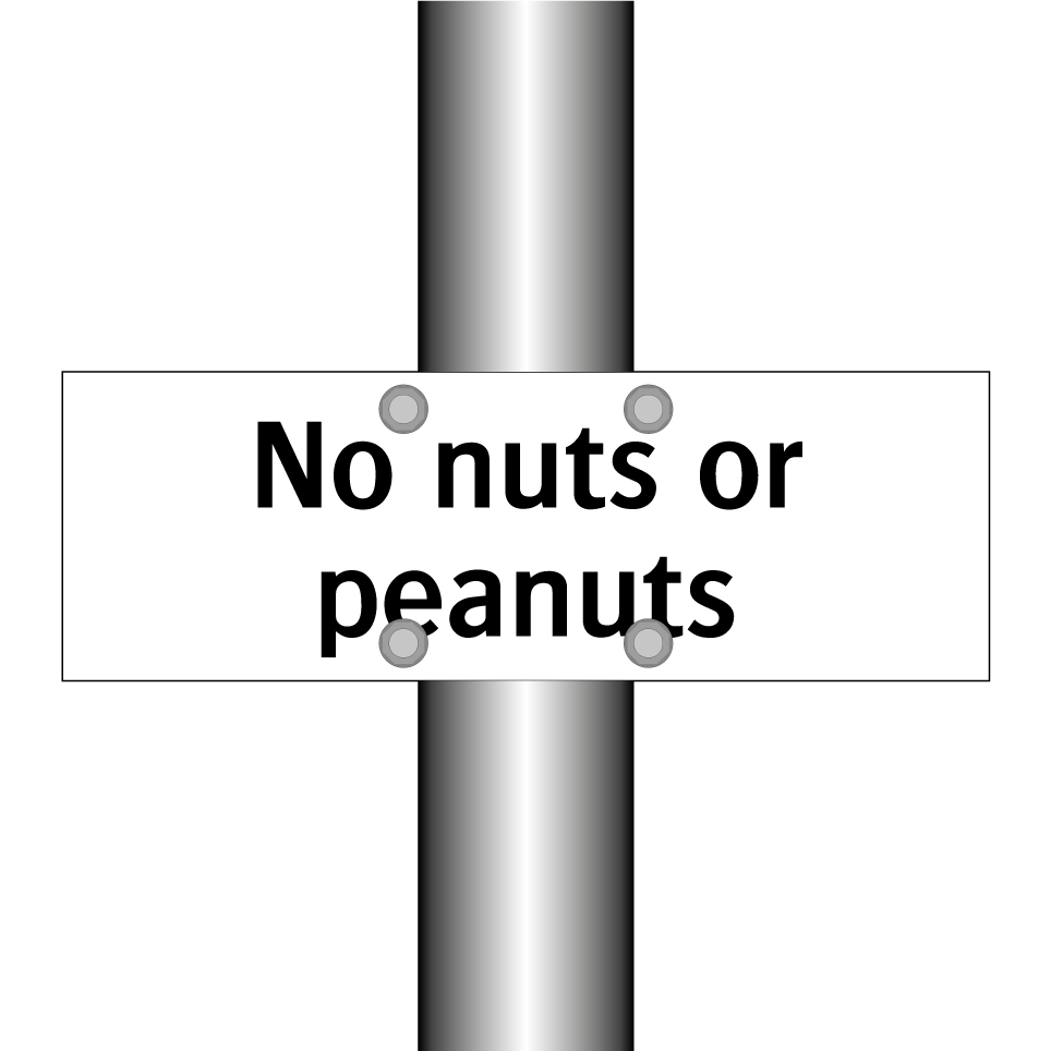 No nuts or peanuts