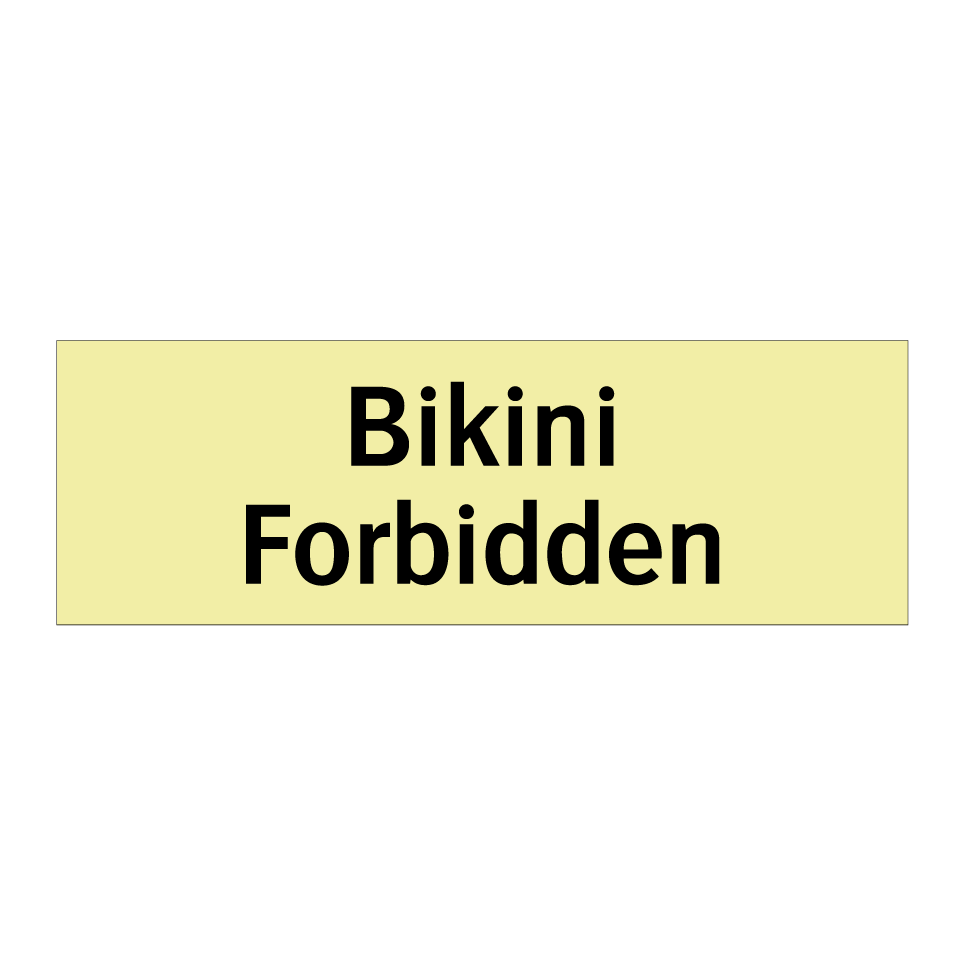 Bikini Forbidden