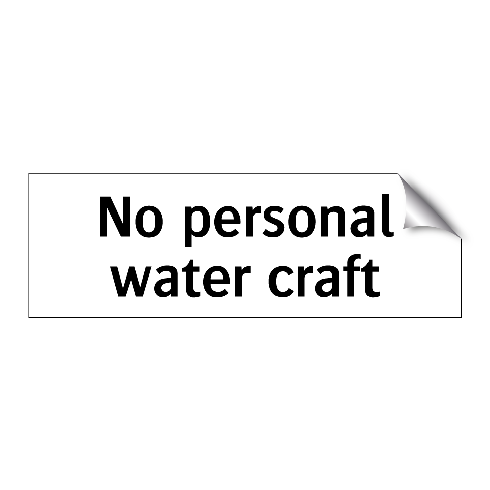 No personal water craft