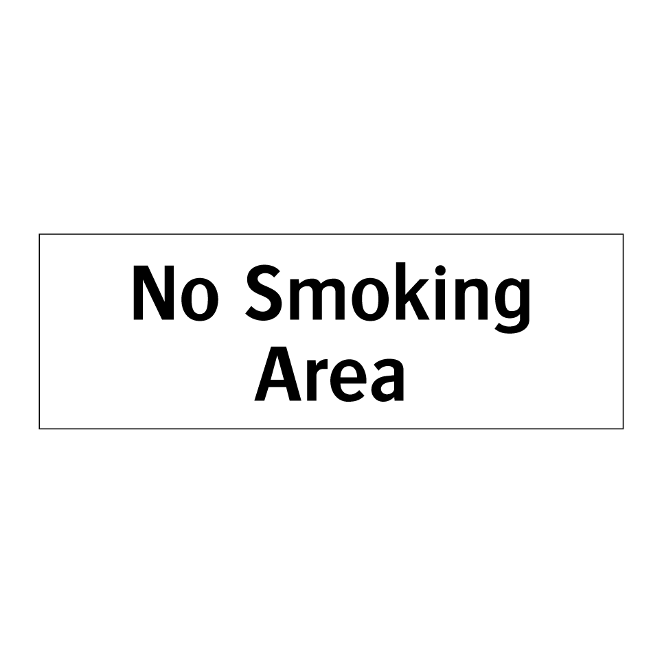 No Smoking Area