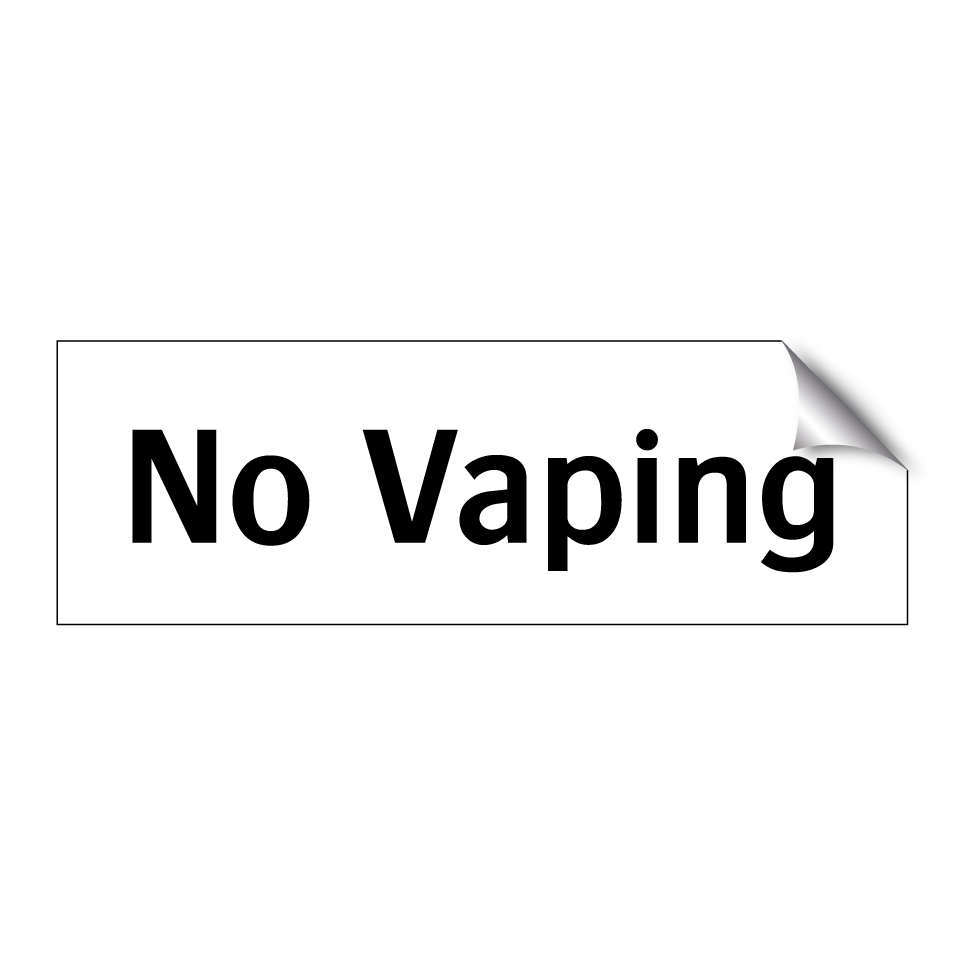 No Vaping