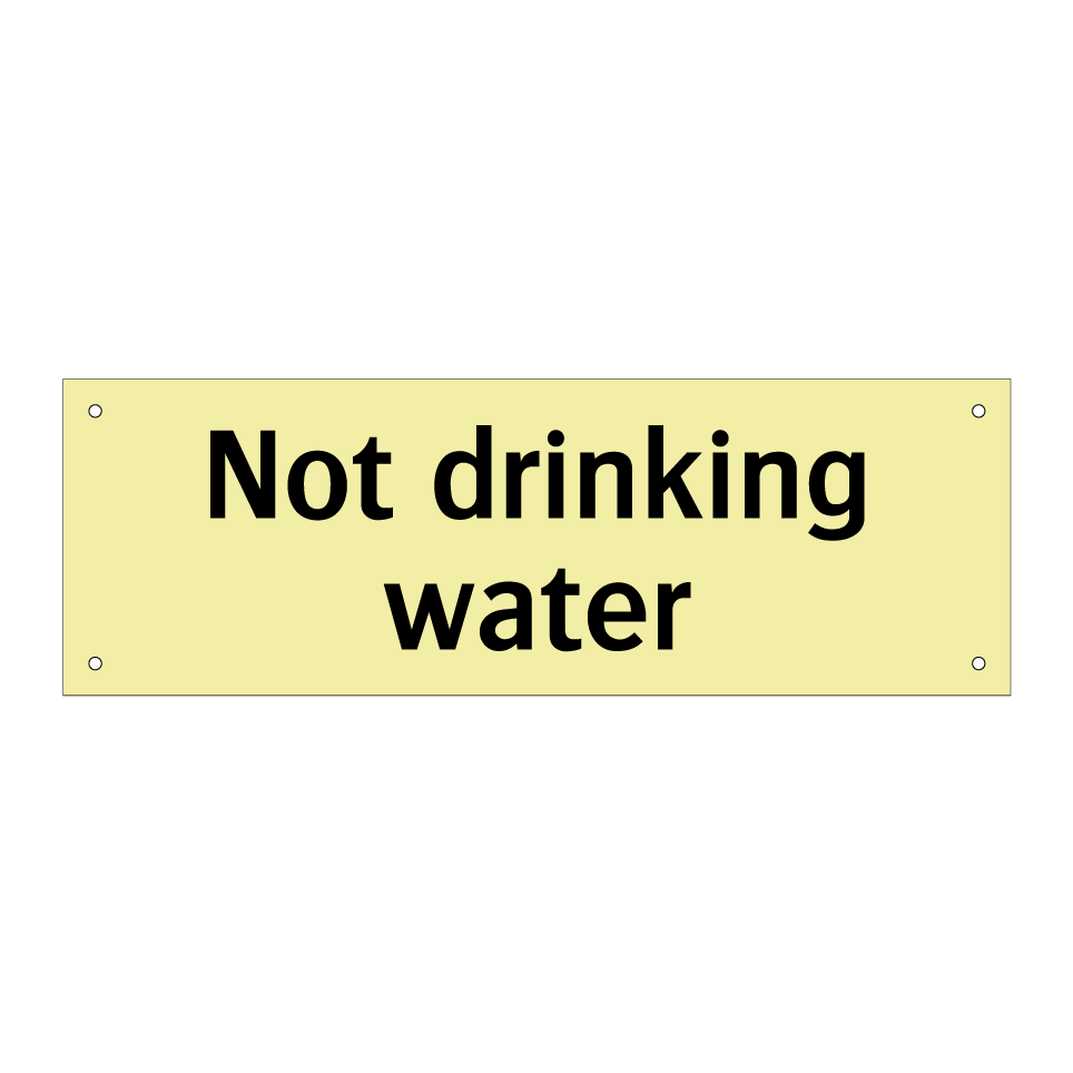 Not drinking water