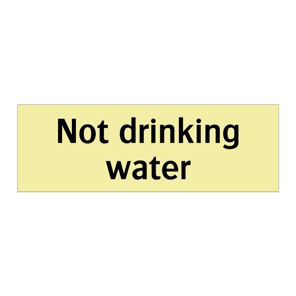 Not drinking water