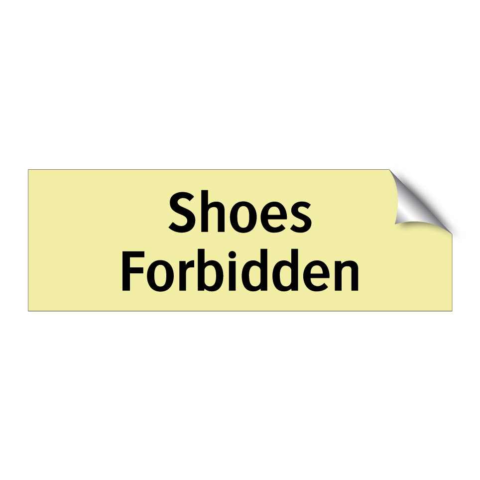 Shoes Forbidden