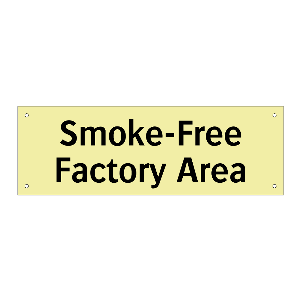 Smoke-Free Factory Area