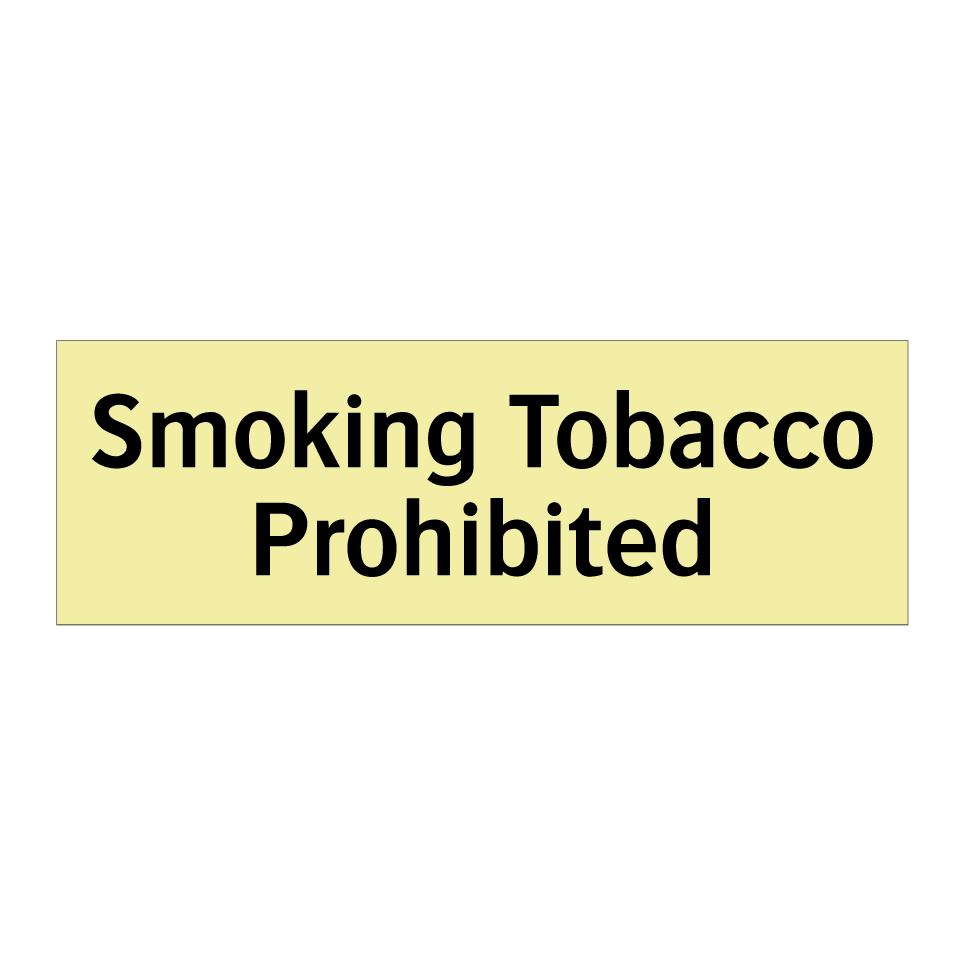 Smoking Tobacco Prohibited