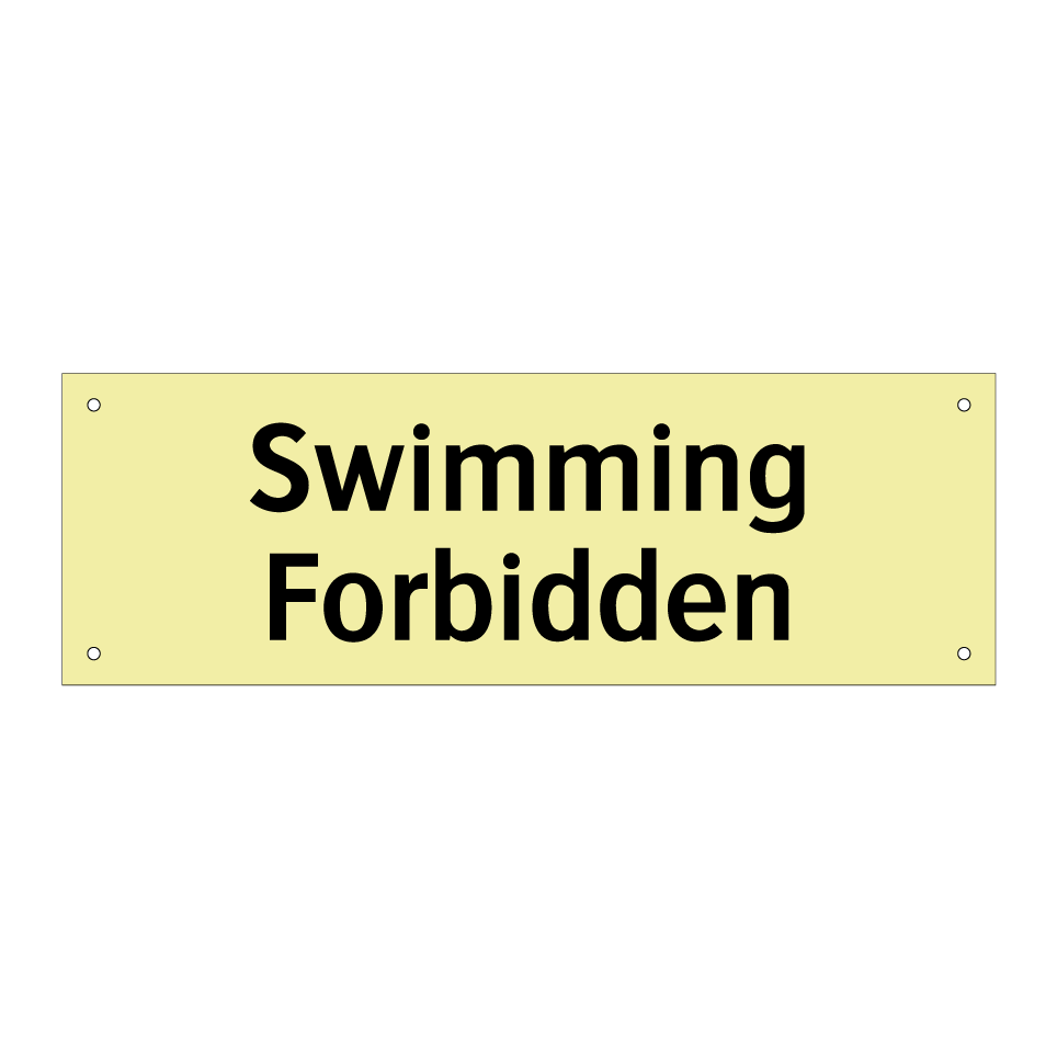 Swimming Forbidden