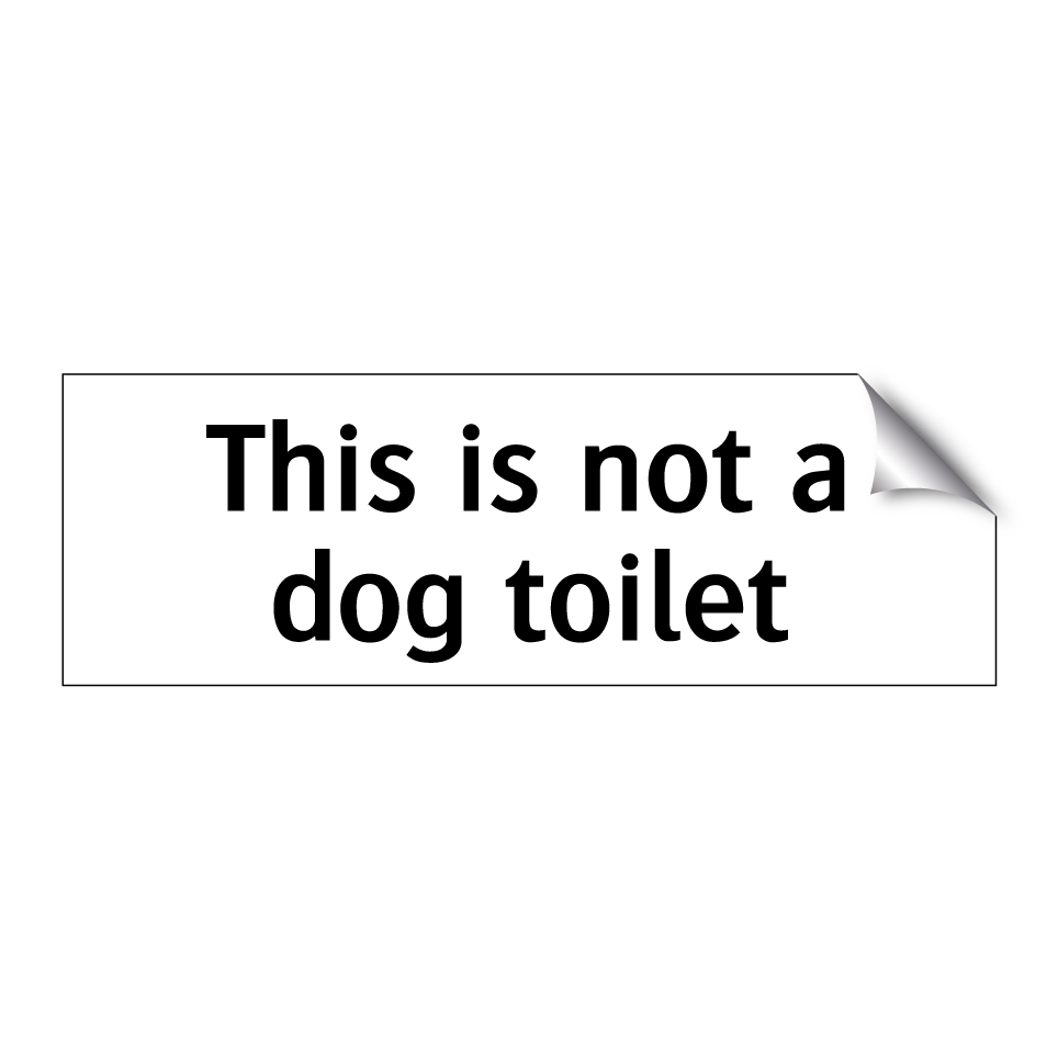 This is not a dog toilet