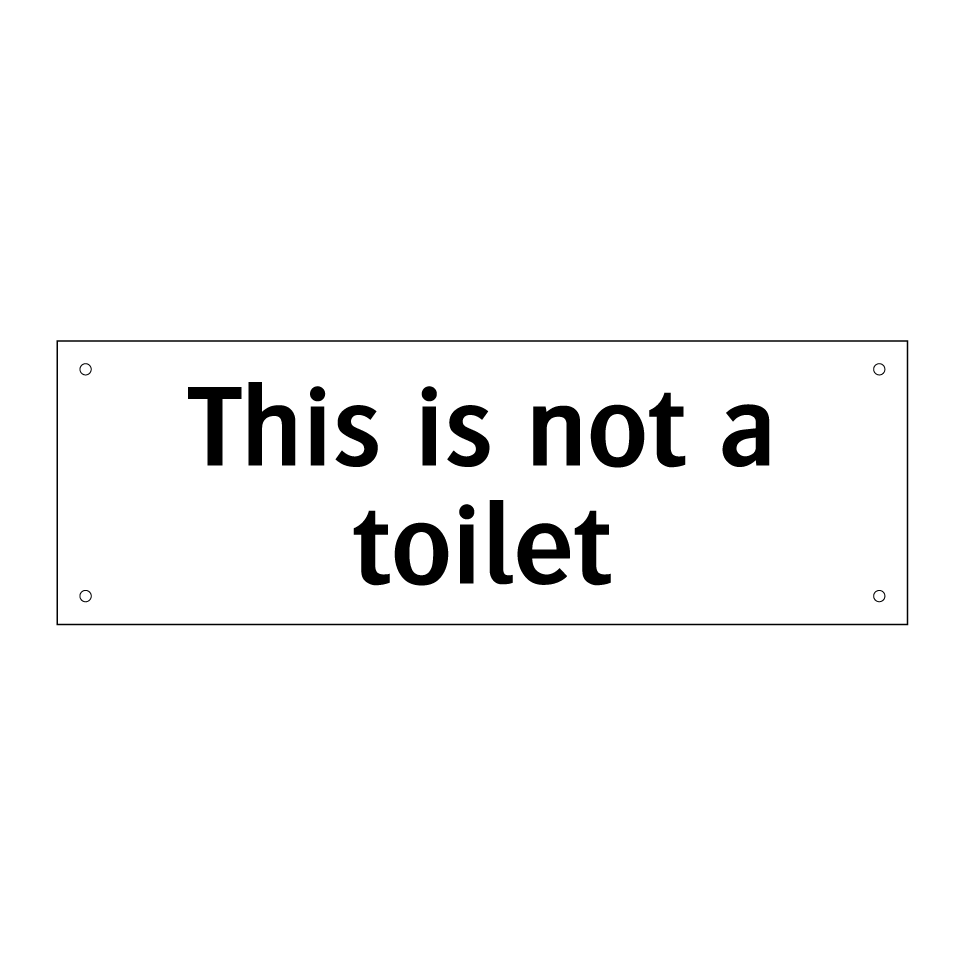 This is not a toilet