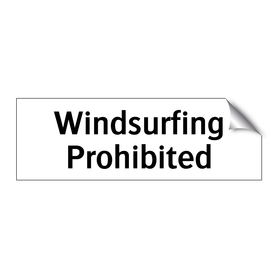 Windsurfing Prohibited