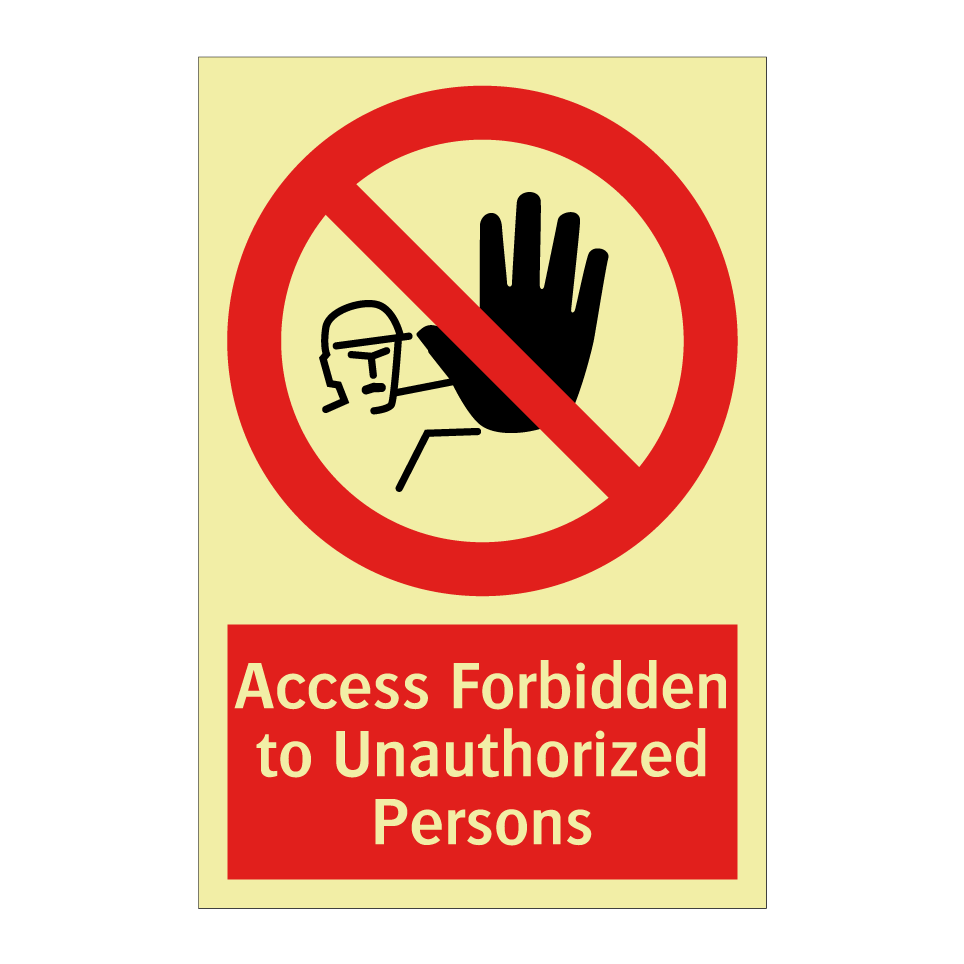 Access Forbidden to Unauthorized Persons