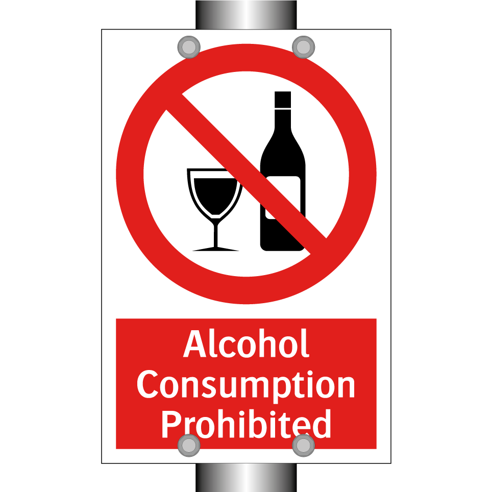 Alcohol Consumption Prohibited