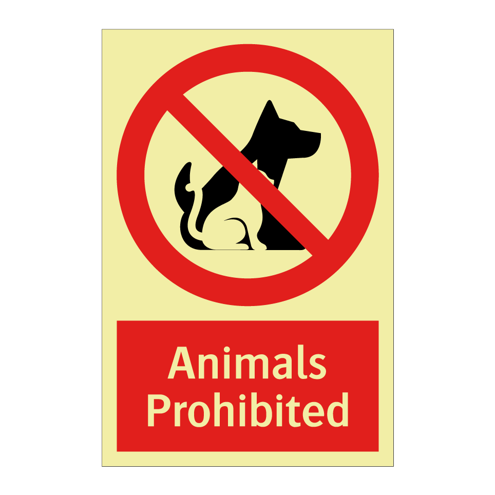 Animals Prohibited