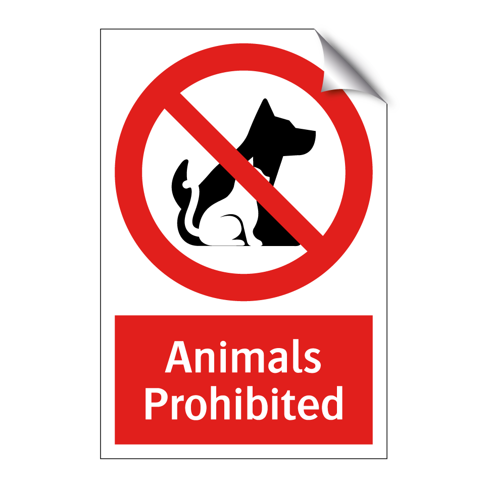 Animals Prohibited