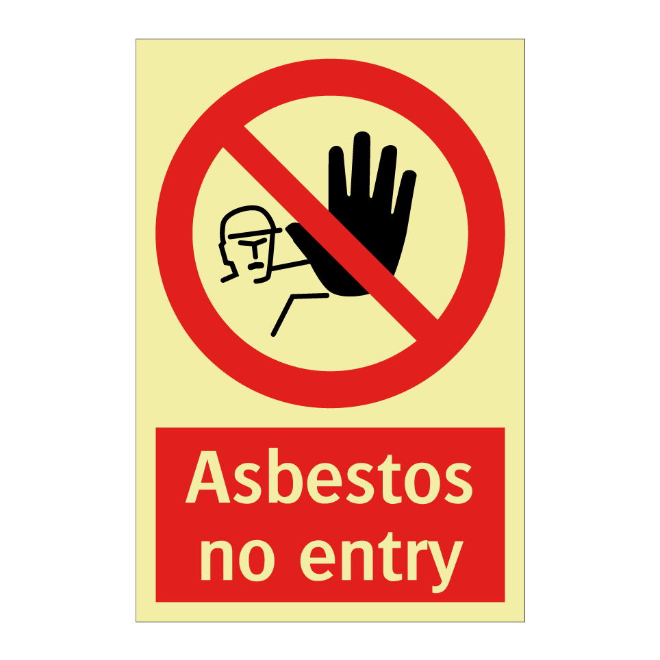 Asbestos no entry