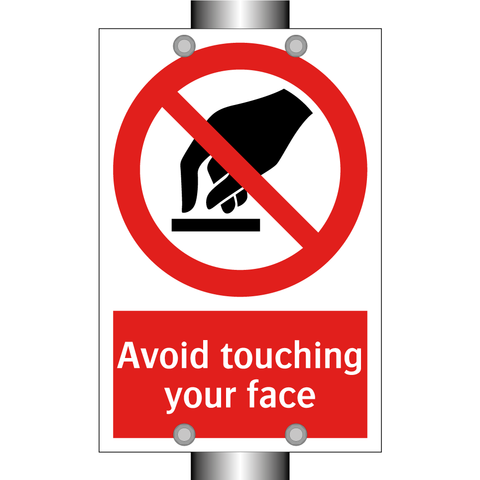 Avoid touching your face